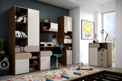 Kompletní sestava Lori 2 pro studenty - písková / cappuccino