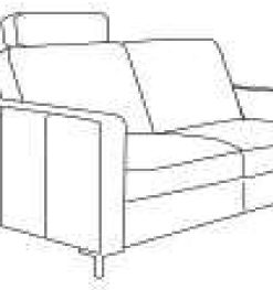Elegantní dvoumístná pohovka Bronita Š 155 cm x V 85 cm x H 91 cm