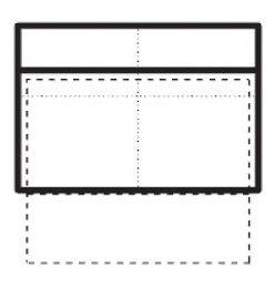Střední dvoumístný spojovací díl s úložným prostorem a posuvnou funkcí opěradel Tiffany Š 136 cm x V 100 cm x H 92 cm