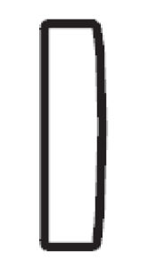Zakončení - područka s napojením na levou stranu Tiffany Š 24 cm x V 57 cm x H 92 cm
