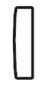 Zakončení - područka s napojením na pravou stranu Tiffany Š 24 cm x V 57 cm x H 92 cm