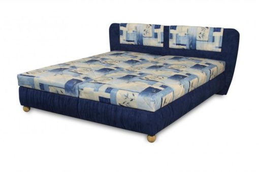 Čalouněná postel Bára - modrá