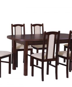 Dřevěný jídelní set pro 6 osob Tulius
