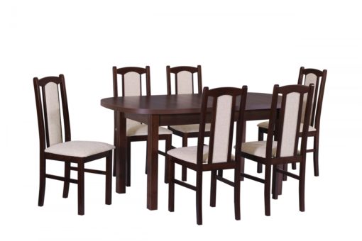 Dřevěný jídelní set pro 6 osob Tulius