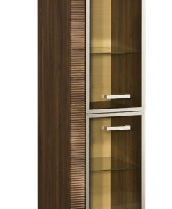 Stylová úzká prosklená skříň Harmony
