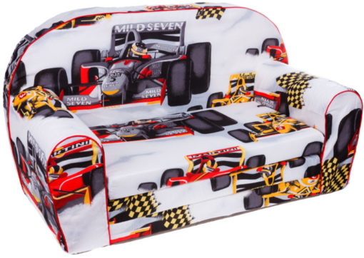 Dětská rozkládací pohovka s motivem Formule