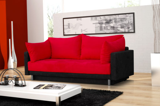 Designová pohovka Odila s velkými polštáři