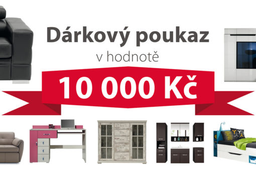 Dárkový poukaz za 10 000 Kč na nábytek podle vlastního výběru