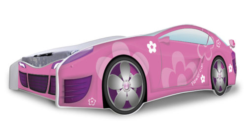 Dívčí postel Auto růžová