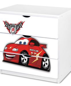 Dětská komoda červené Auto 2