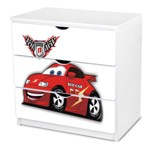 Dětská komoda červené Auto 2
