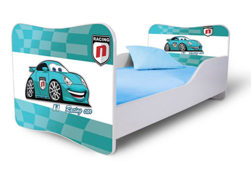 Dětská postel modré Auto 2