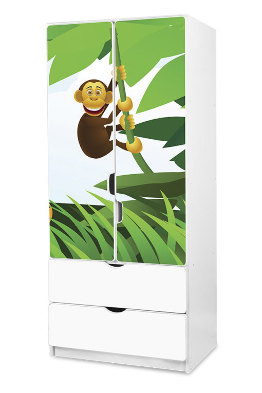 Dětská šatní skříň Madagaskar