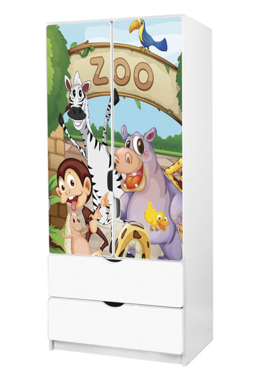 Dětská šatní skříň Zoo