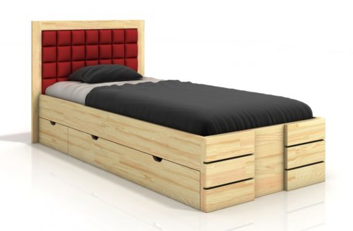 Dřevěná postel Erland 7 s úložným prostorem