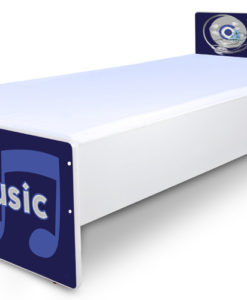 Jednolůžková dětská postel s motivem Music 2