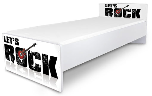 Jednolůžková dětská postel s motivem Rock