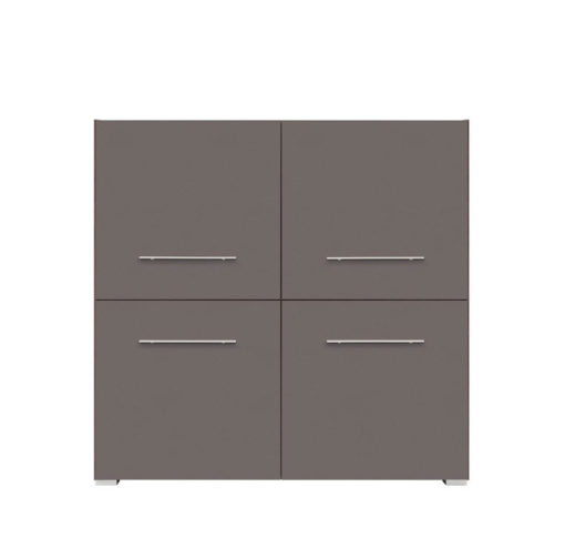 Komoda Grey 4 - ořech columbia / šedý wolfram