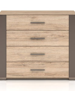 Komoda Stripe dub san remo světlý / lava
