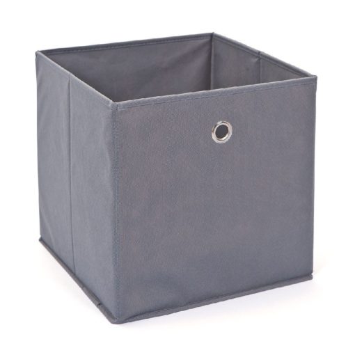 Látkový úložný box Heli 10 - šedý