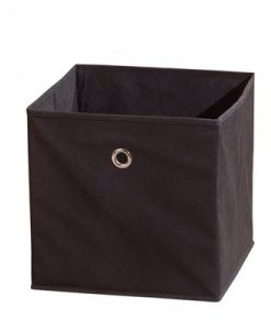 Látkový úložný box Heli 2 - černý