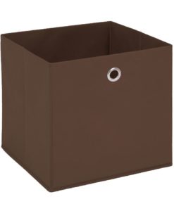 Látkový úložný box Heli 4 - hnědý