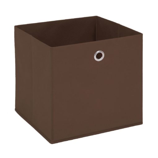Látkový úložný box Heli 4 - hnědý