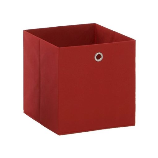 Látkový úložný box Heli 5 - červený