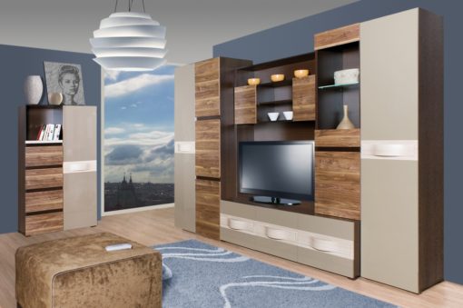 Obývací stěna Esperanza 1 s designovými úchyty