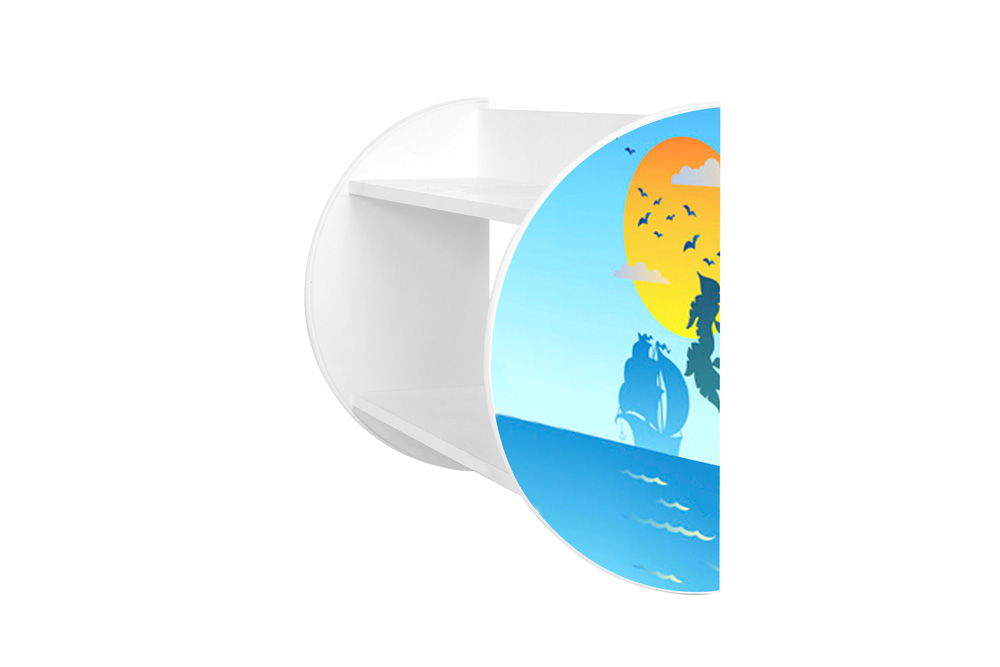 Polička do dětského pokoje Pirátská loď Polička do dětského pokoje Pirátská loď