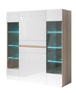 Velká komoda Sicilia 3 světlá s LED osvětlením