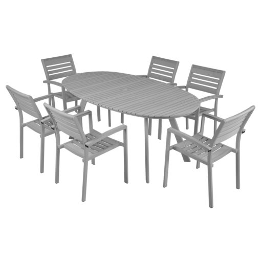 Zahradní set Efrem 2 - stříbrná / šedá