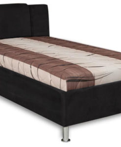 Čalouněná postel Monako - hnědo-černá II
