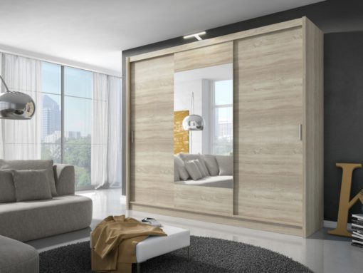 Šatní skříň s LED osvětlením Medeila 25