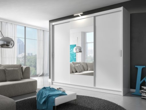 Šatní skříň s LED osvětlením Medeila 26