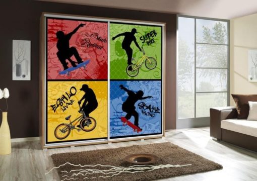 Šatní skříň s grafikou Penelopa 40