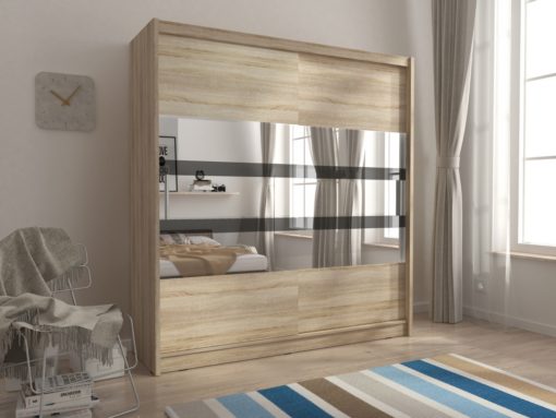 Šatní skříň se zrcadly Hortensie 10