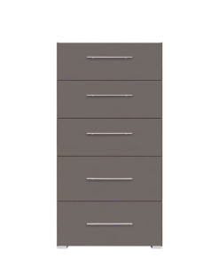 Šuplíková komoda Grey 3 - ořech columbia /šedý wolfram