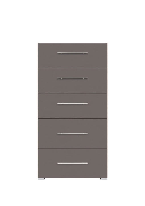 Šuplíková komoda Grey 3 - ořech columbia /šedý wolfram
